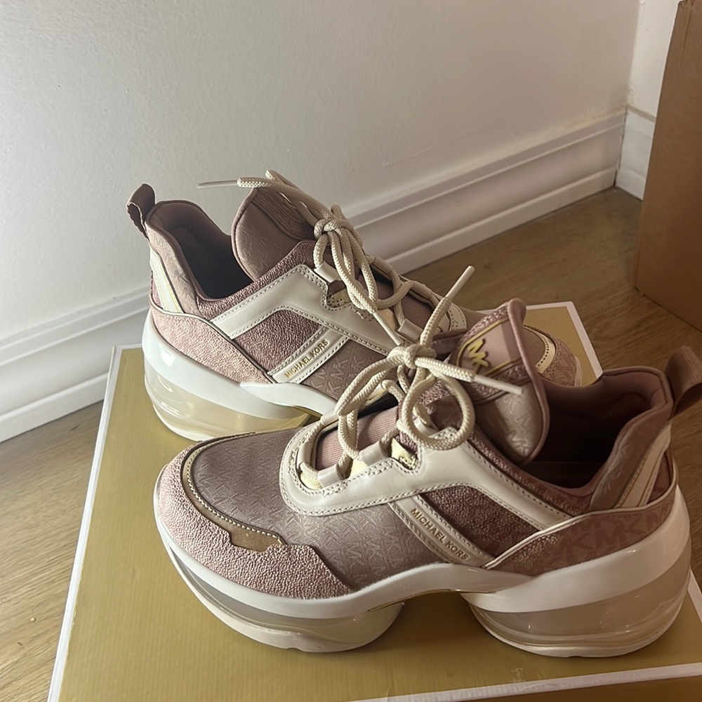 Michael Kors Olympia Trainer Extreme/blush pink and cream